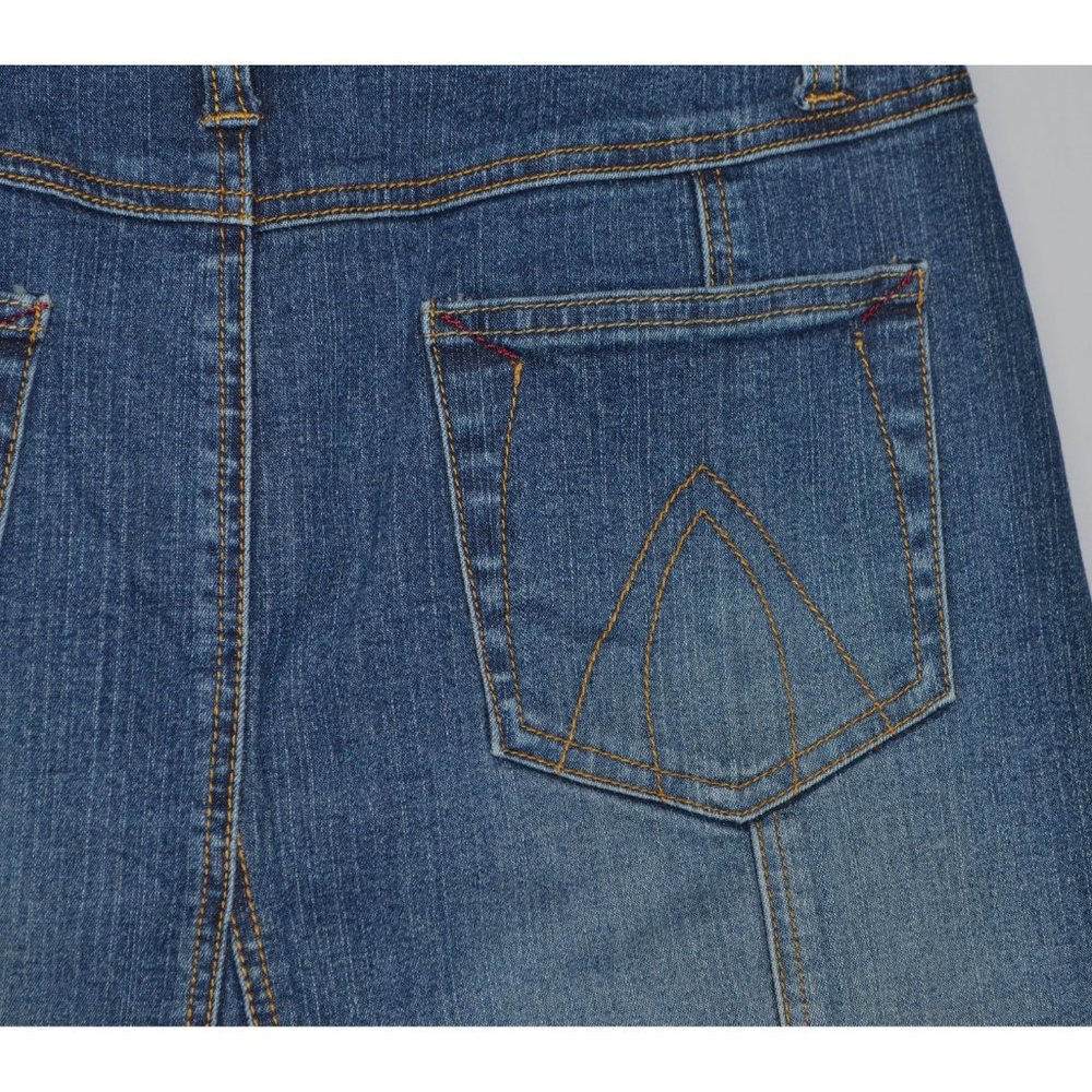 CAbi Denim Jean Cut Off 4 Pockets Skirt Size 2 - Picture 4 of 5